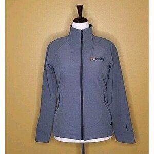 North Face Womens Small Tech Stretch Soft Shell Jacket Grey Anderson Windows Fin